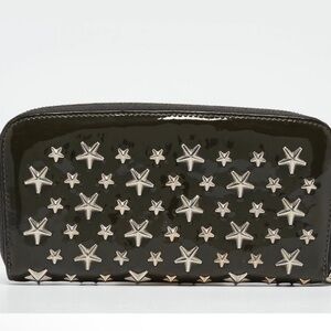 Jimmy Choo HunterGreen Patent Leather Wallet